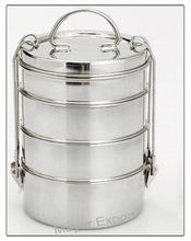 Square Stainless Steel Meal Container, For Food Storage