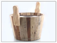 Steel Wooden Sauna Bucket Handle