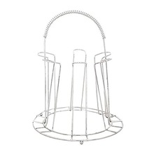 Metal Stainless Steel Glass Rack, Size : 27x27x30 cm