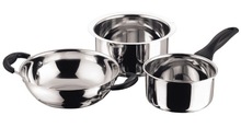Metal Stainless Steel Cookware Set, Feature : Eco-Friendly