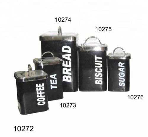 Metal Kitchen Storage Box, Color : Black