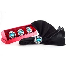 Crystal Stone Turtle Napkin Ring