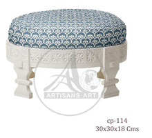 Fabric Foot Stool, For Home Furniture, Size : 30x30x18