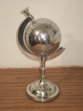 Metal Table Globe, Color : Silver