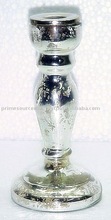 Mercury Glass Candle Stand
