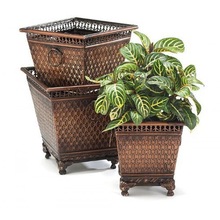 Powder Coated Metal Copper Planters