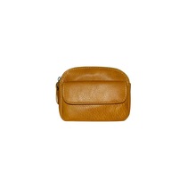 Leather Coin Clasp Wallet, Color : Yellow