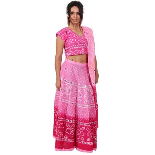 Lehenga Choli, Technics : Embroidery Work, Printed
