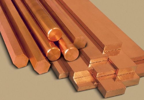 Copper Rods, Length : 1000-2000mm