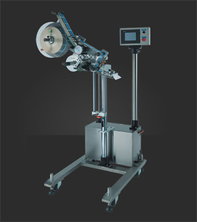 Top Labeler With Stand Machine