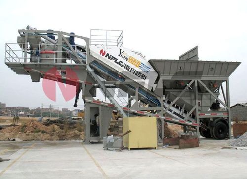 Integral Mobile Concrete Batching Plant