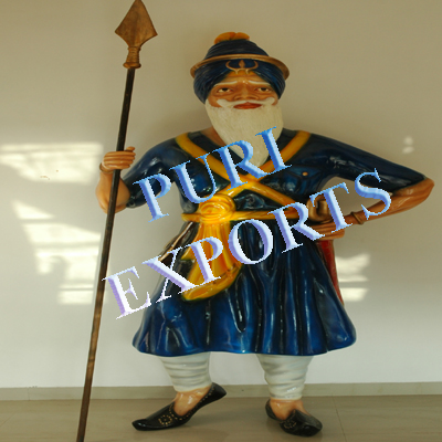 NIHANG SINGH FIBER GLASS STATUE
