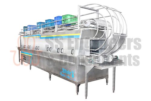 Ice Cream Crates Cleaning Machine