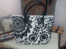 Indian Cotton Suzani Embroidered Shoulder Bags, Gender : Women
