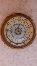 Pocket Brass Glass Compass Gift, Feature : India