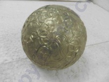 WOOD SILVER CHRISTMAS BALL