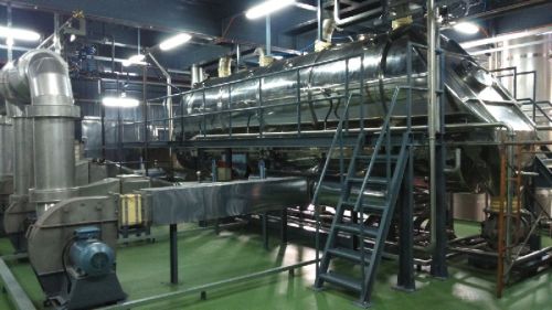 Metal Fluid Bed Dryer, Packaging Type : Metallic Grey