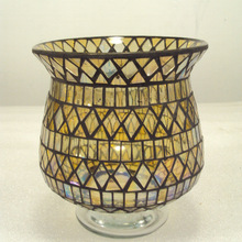 Glass Mosaic Vase, Style : AMERICAN STYLE