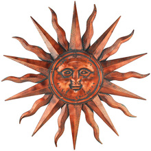 Metal Sun Wall Decor