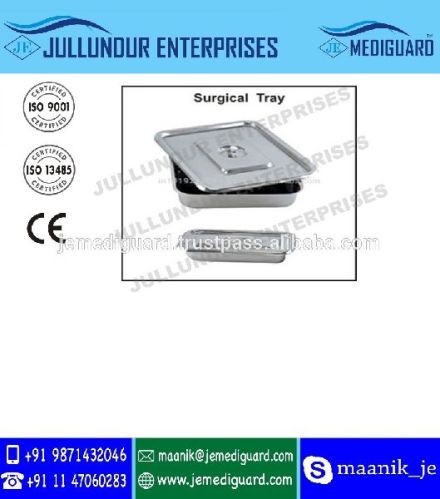 Surgical Tray Stainless Steel Hospital Holloware Medical Surgical