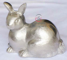 Metal Aluminium Rabbit Statue, For Business Gift, Style : Nautical