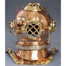 Brass And Copper Diving Helmet