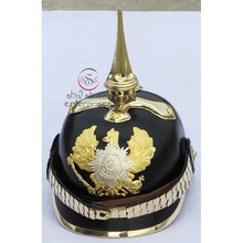 Leather Pickelhaube Helmet, Feature : India