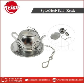 Spice Herb Grinder Ball Kettle, Certification : FDA, SGS