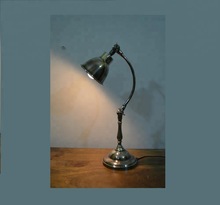 Brass Industrial Desk Lamp, Color : Antique Silver