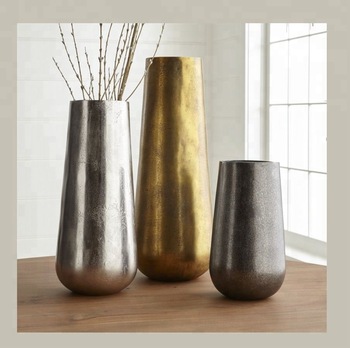 Aluminium Metal Vases, Color : Antique