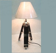 Brass/Aluminium/Iron/Copper Wood Tripod Lamp, Style : Modern