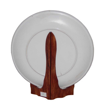 Wooden Kitchen Plate Holder Stand