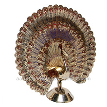 Dancing Peacock Brass Decorative, Color : Multi-color