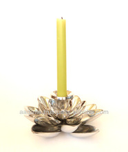 Aluminium Lotus Candle Holder, For Home Decoration, Dimension :  Dia  -15.5 Cm,   Hight- 8 Cm