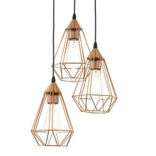Iron Cluster Pendant Light, Color : Neutral, Vintage Copper