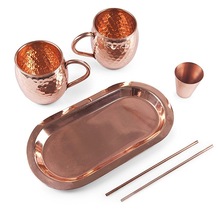 Copper Mugs Set