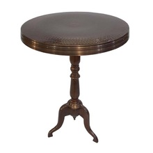 Metal Hammered Side Table, For Home Furniture, Size : 56x56x78 Cm