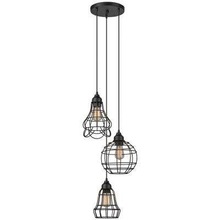 Light Cage Cluster Pendant, Color : Black