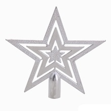 Iron Metal Christmas Star, Color : Silver