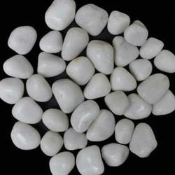 Crystal White Pebble Stone / Black Landscape Stone Pebble
