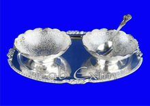 Fab Exim Metal Dry Fruit Set, For Souvenir