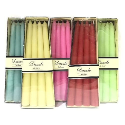 Paraffin Wax Polished Plain Taper Candles, Technics : Machine Made