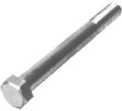Polished Stainless Steel Hex Bolts, Color : Grey