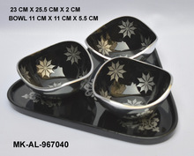 Aluminum Platter AND Bowls Set, Feature : Stocked