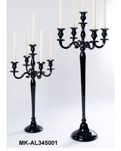 Black Color Aluminum Candelabra, For Weddings