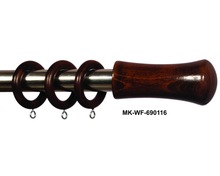 Curtain Rod Finial Rings Set