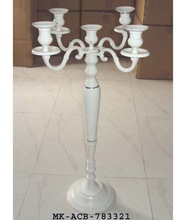 Metal White Aluminum Candelabra