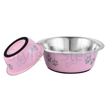 Rounded STAINLESS STEEL Premium Feeding Bowl, For Small Animals, Size : 14, 17, 21, 23 Cm