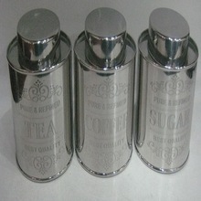 Round Metal Stainless Steel Oval Canister, For Food, Feature : Eco-Friendly