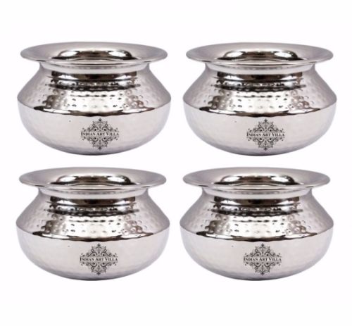 Stainless Steel Serving Handi Dish, For Hotel, Feature : Eco-Friendly
